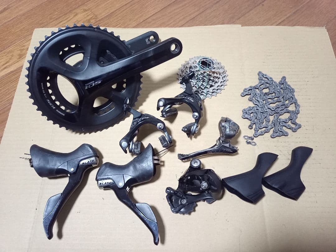 シマノ105 5800 11速　コンポセット　一部アルテ　予備ブラケットおまけ