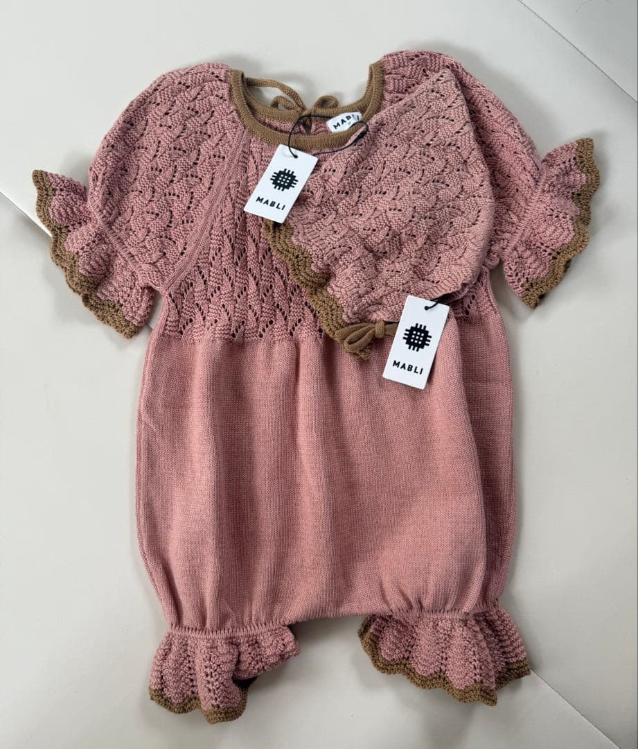 マブリ　mabli 小人ロンパ　ボンネット　2Y