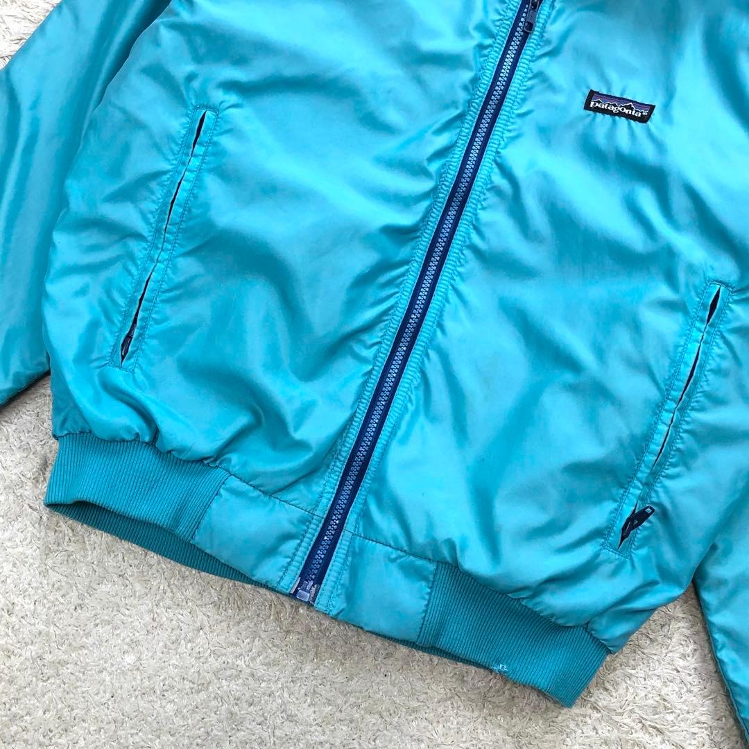90s USA製 パタゴニア シェルドシンチラ ターコイズ フリース ジャケット