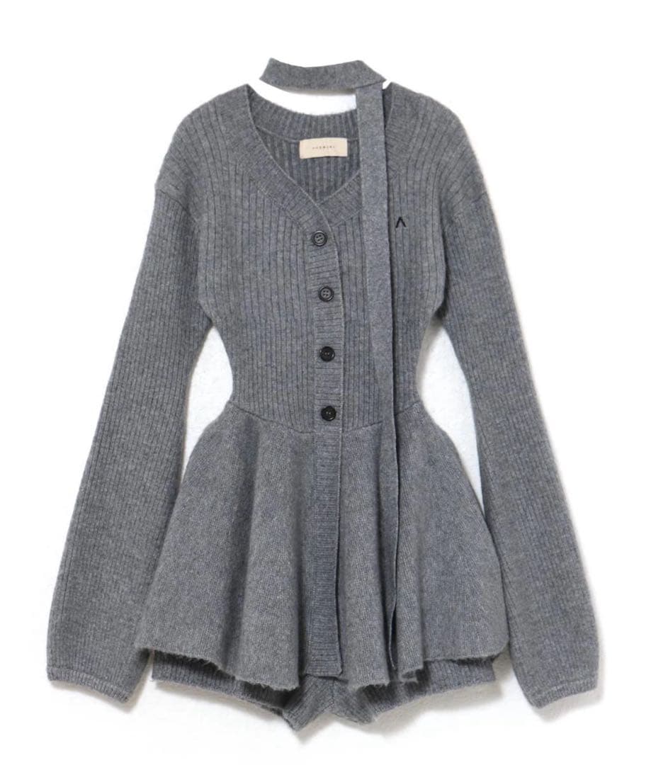 ワンピース andmary Dahlia tunic set up gray