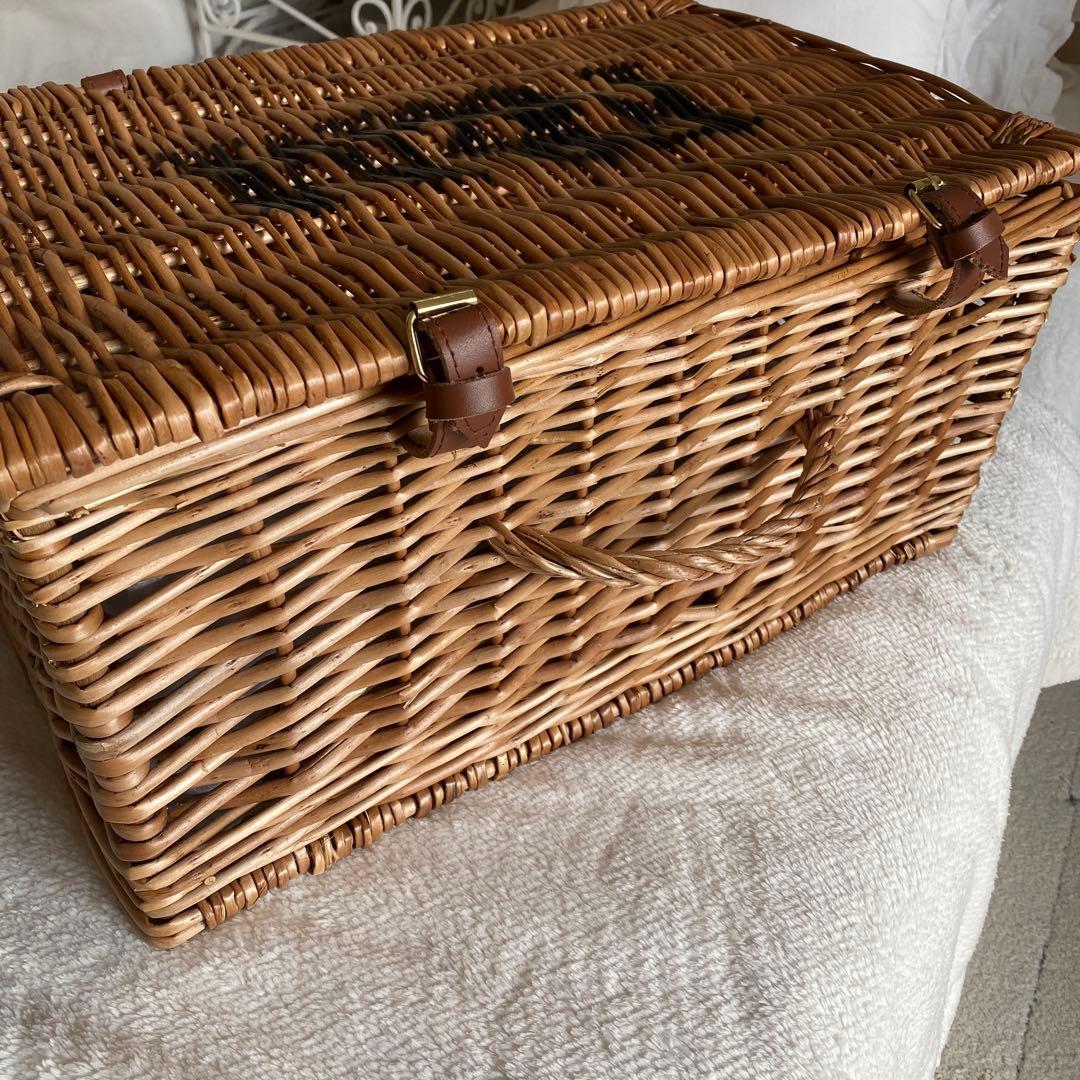 英国F&M Lサイズ・フォートナム&メイソン ハンパーバスケット