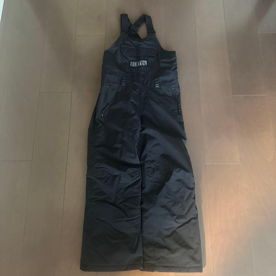 BURTON ブラック スノーボードオーバーオール