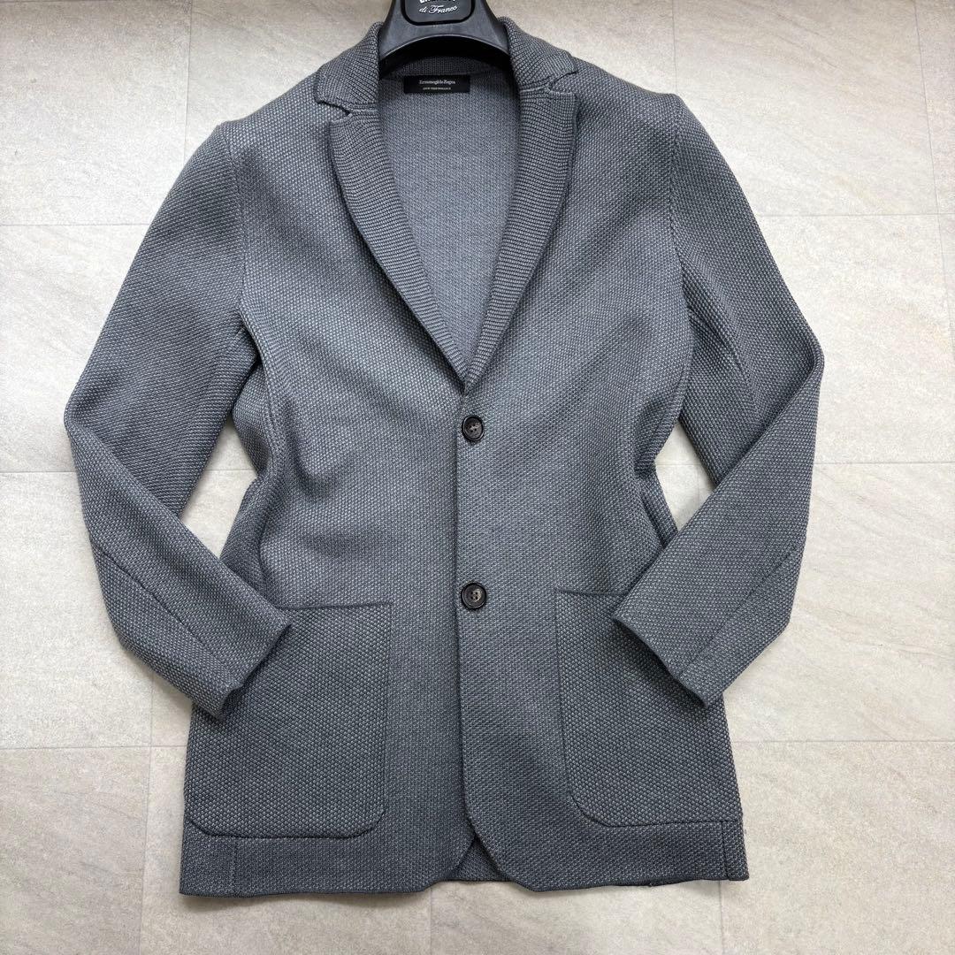 極美品 エルメネジルドゼニア Zegna ストレッチ テーラードジャケット