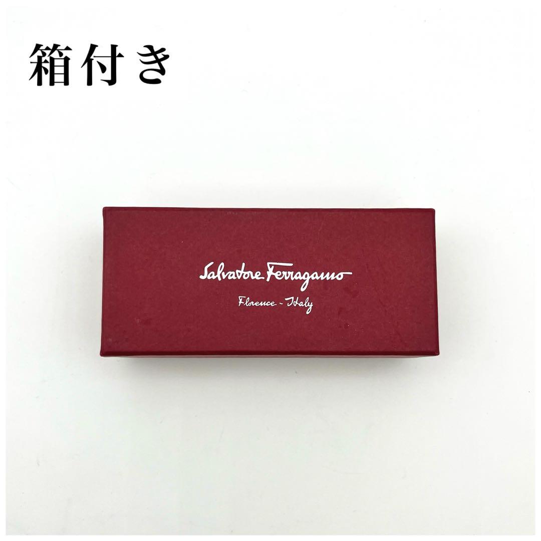 結☆サルヴァトーレフェラガモ ヴァラリボン バレッタ ブラック