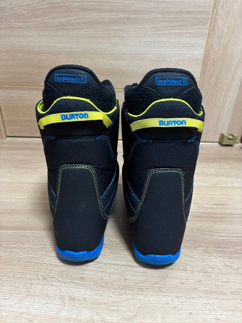 22センチ　Burton スノーボードブーツ 子ども用 黒/青/黄色