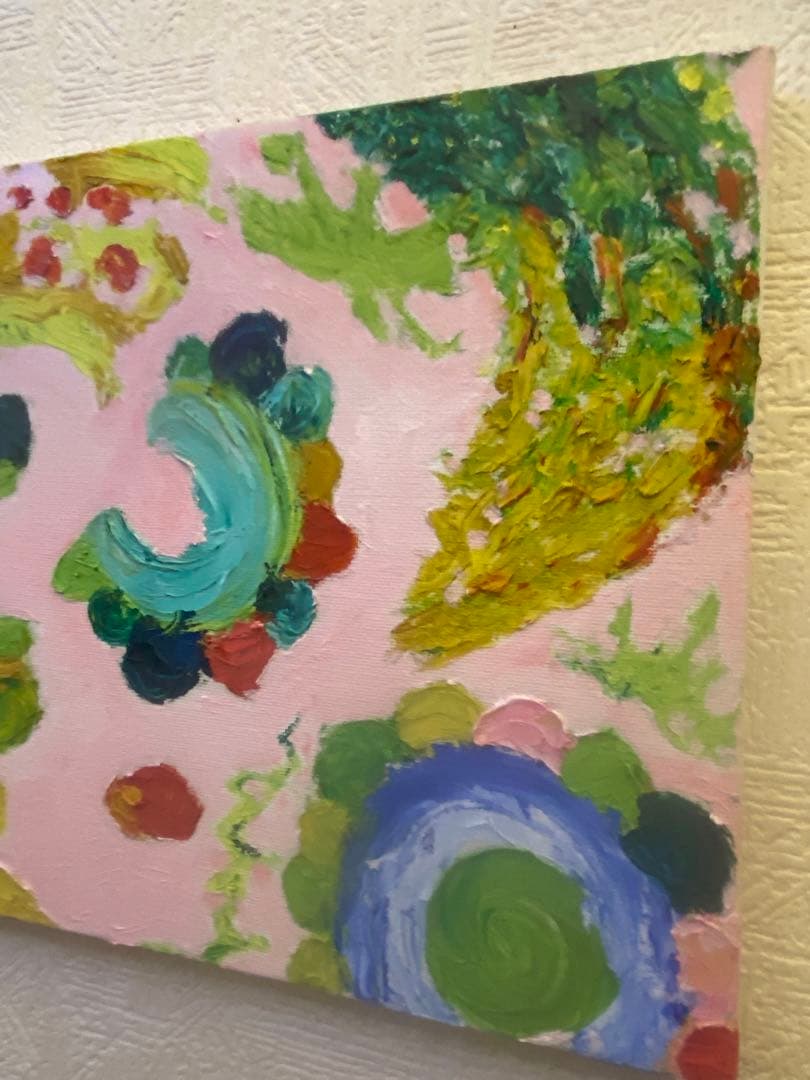 油彩画　【南国ゴーヤ】一点もの　F3