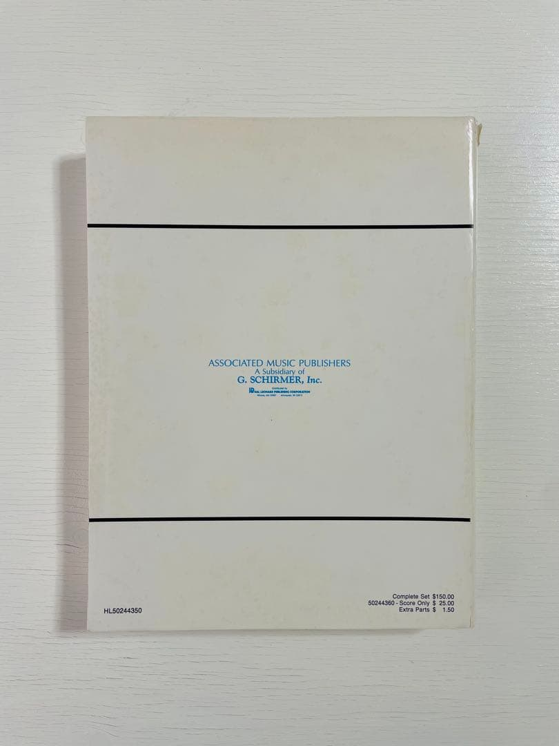 KAREL HUSA Apotheosis of this Earth吹奏楽楽譜