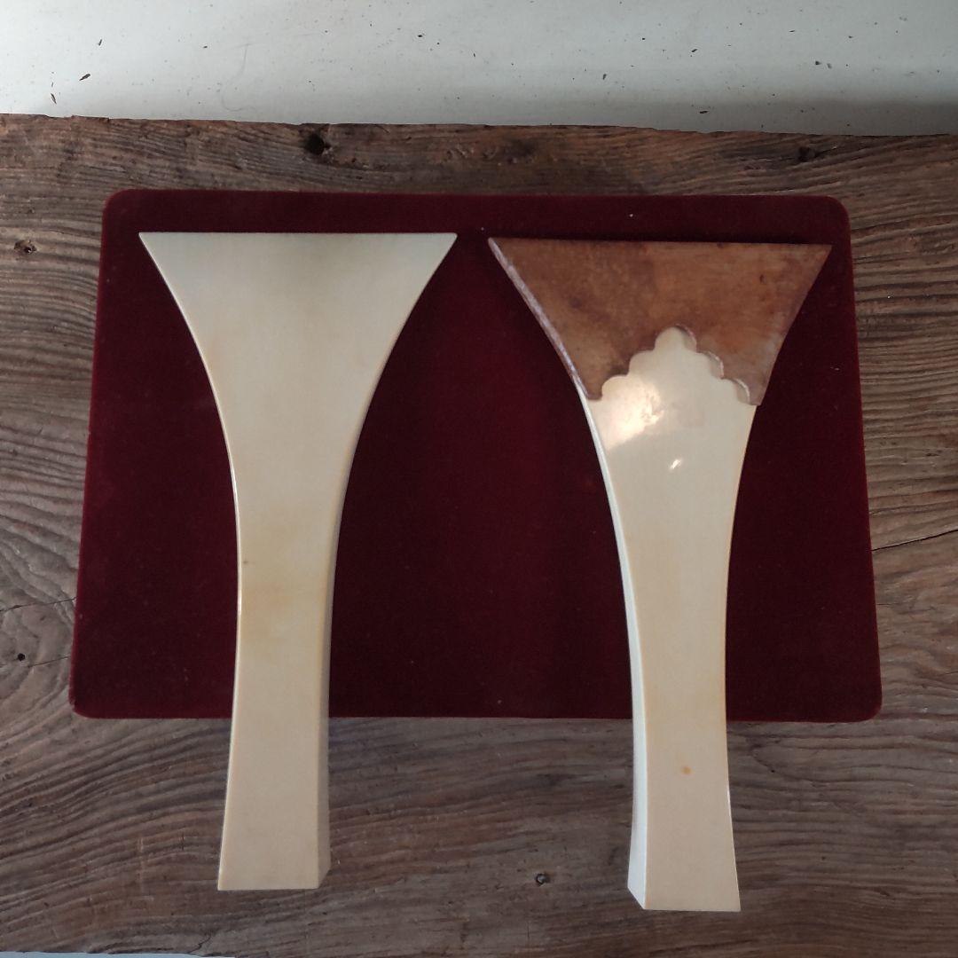 三味線のバチ①、2本セット（津軽）天然素材