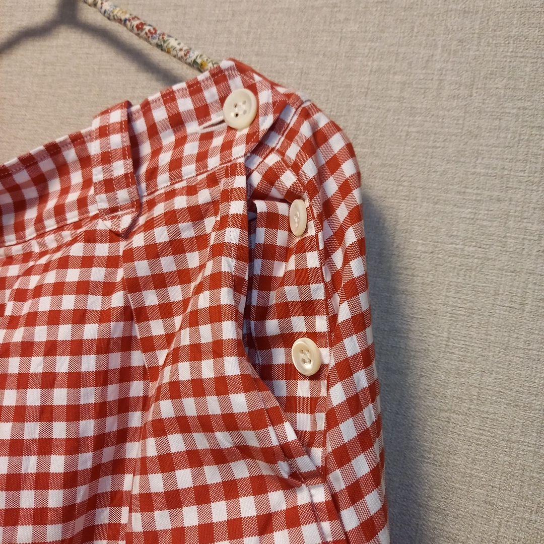 美品　45R ブルマパンツ　赤白ギンガムチェック