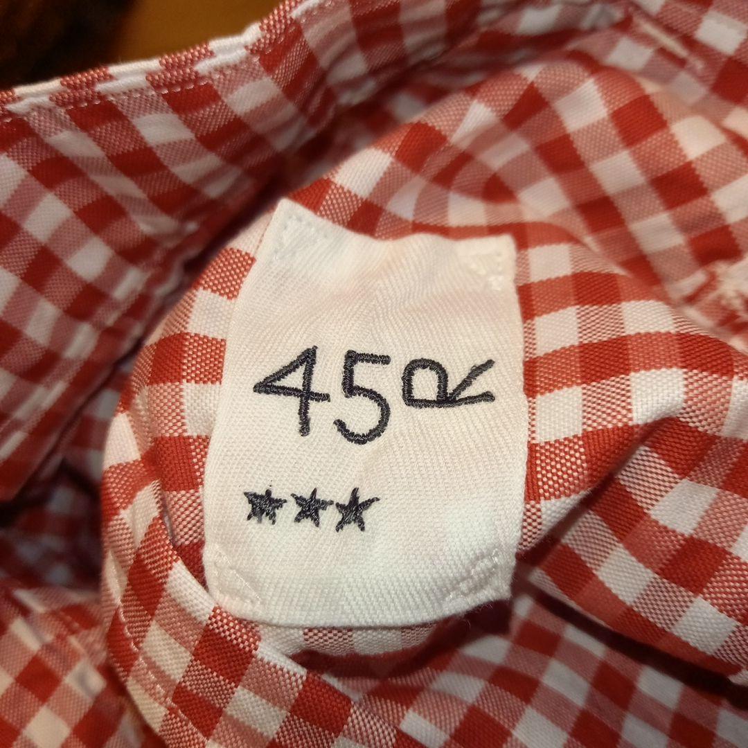 美品　45R ブルマパンツ　赤白ギンガムチェック