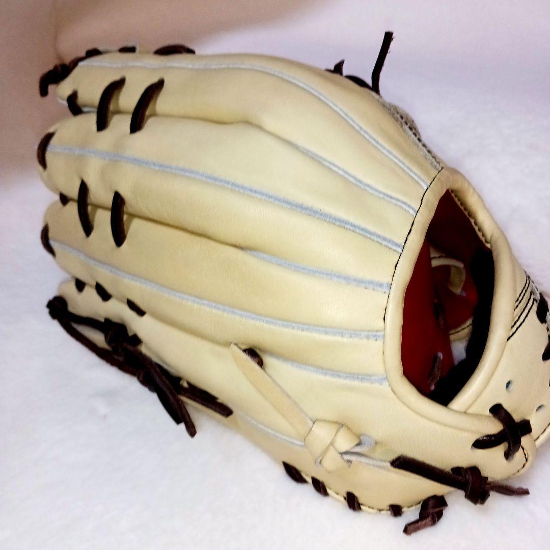 Zeems ベージュ 軟式グローブ526GGN　2023年限定 三方親 外野手用