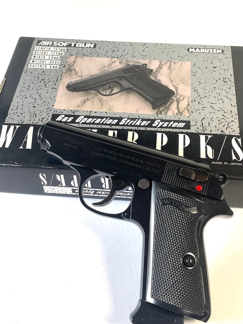 【エアーガン】ワルサーPPK/S ブラックモデル（MARUZEN） ※18歳以上