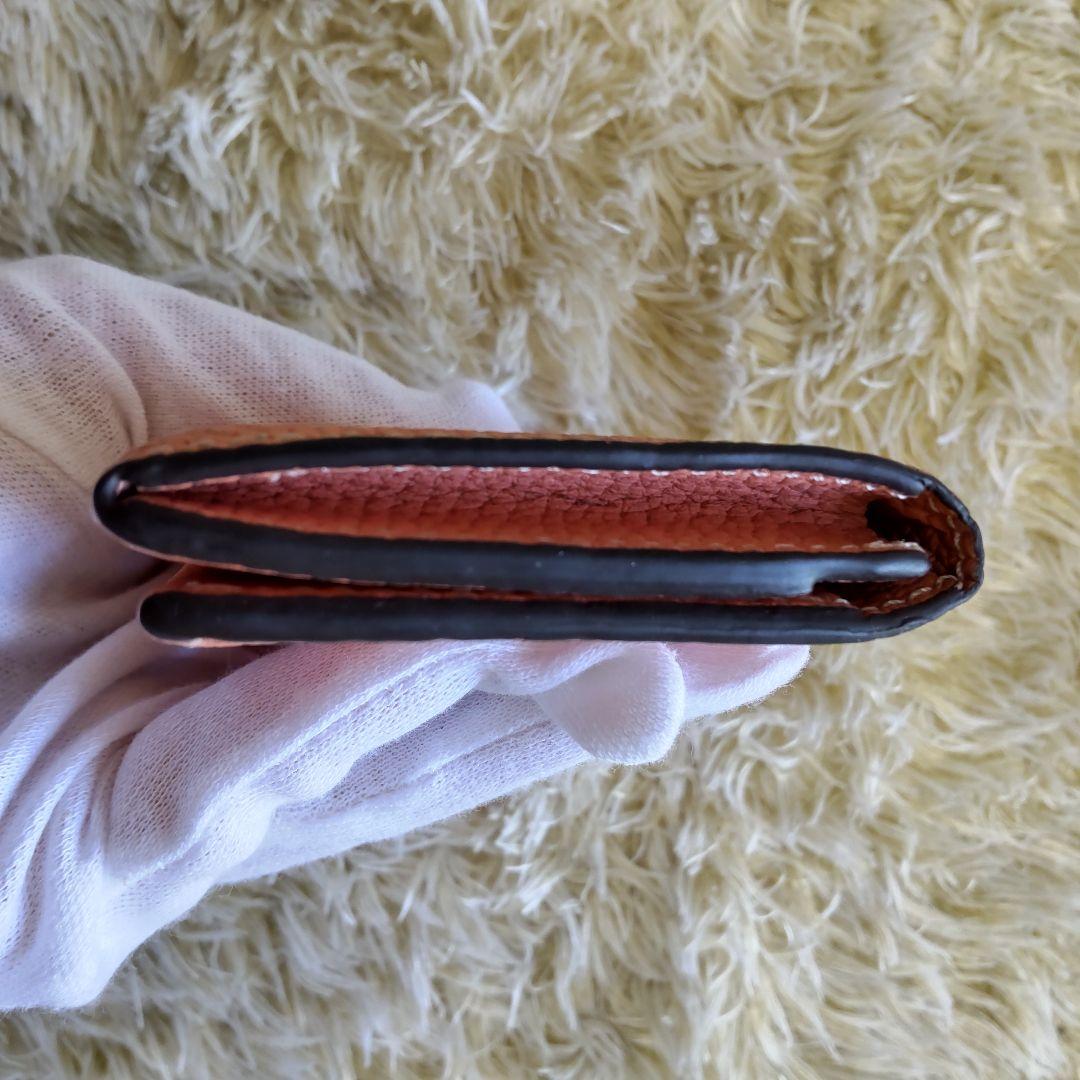 極美品✨ボナベンチュラ　ビジネス　カードケース　シュリンクレザー　シボ革　ピンク