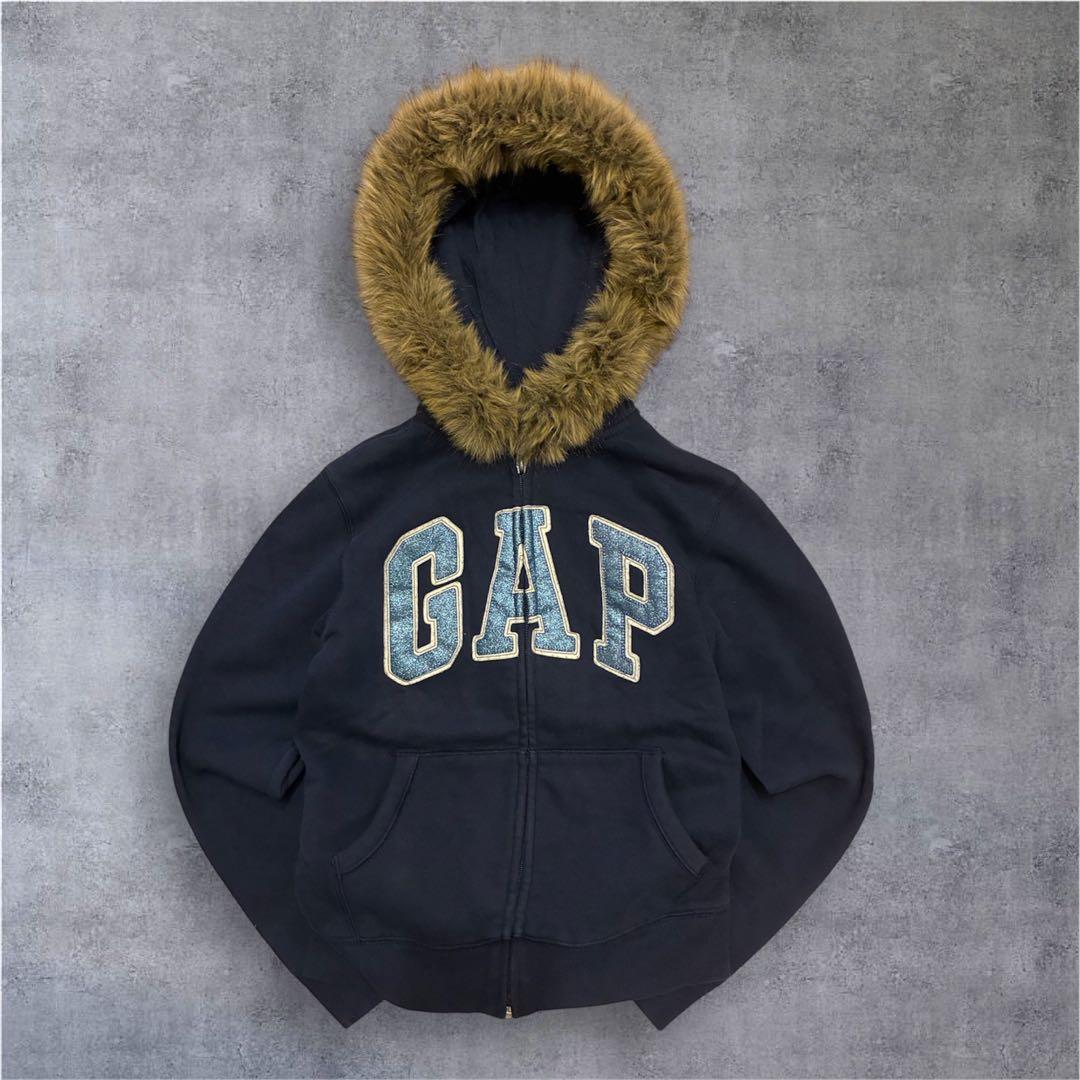 y2k 平成ギャル00’s old gap ファージップパーカー