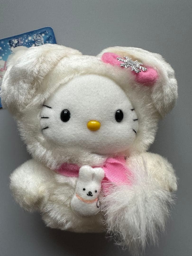 レア！新品　ハローキティ 北海道限定 雪うさぎキティ ぬいぐるみレトロ