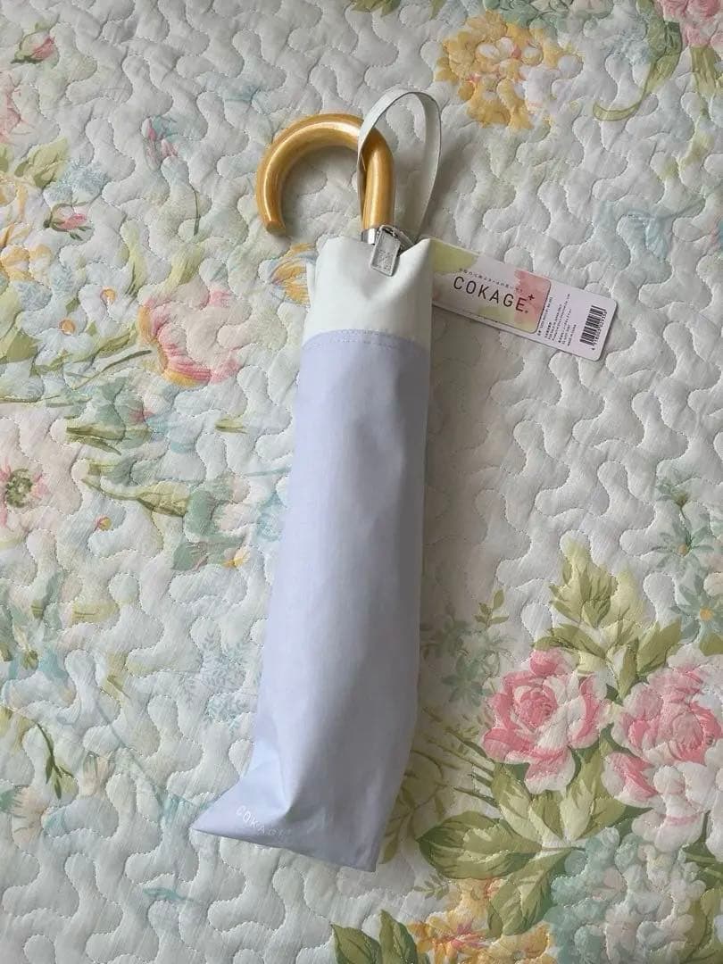 東レ　コカゲプラス　木手元　2段折　パウダーブルーx白