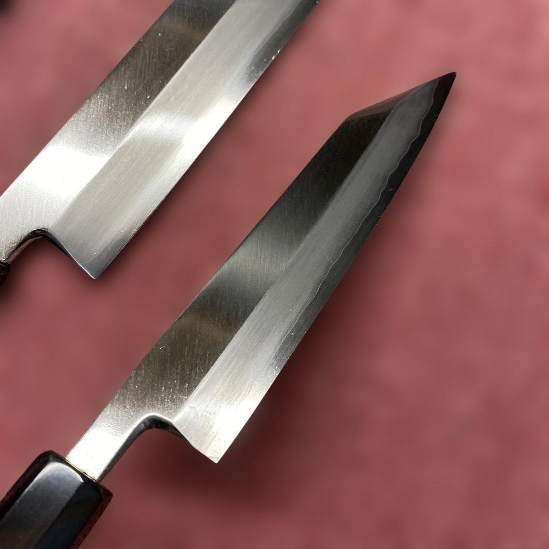 銀三　特製万能型ペティ包丁150㎜5寸とケンムキ包丁180㎜6寸のセット