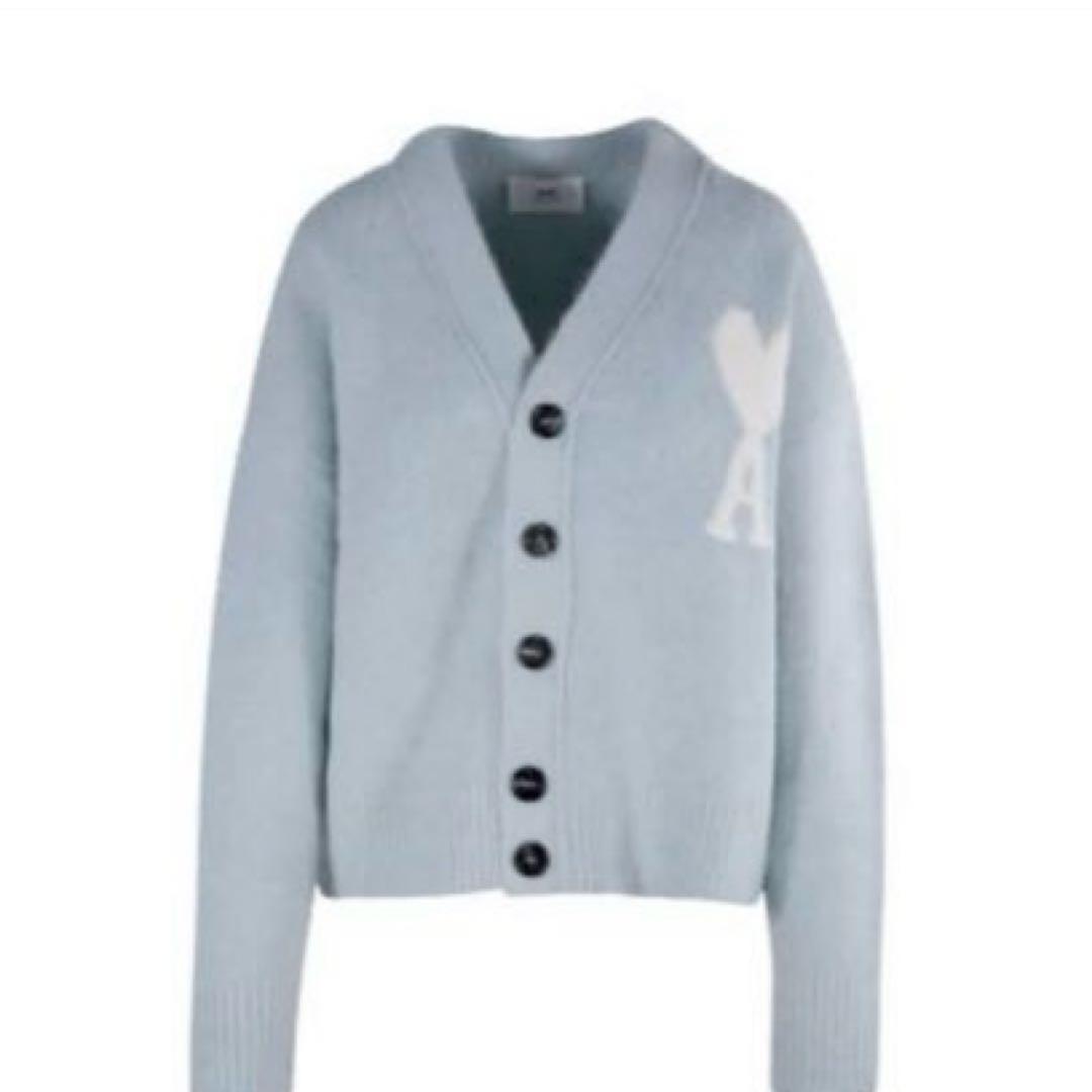 ami paris アミパリス　水色カーディガン