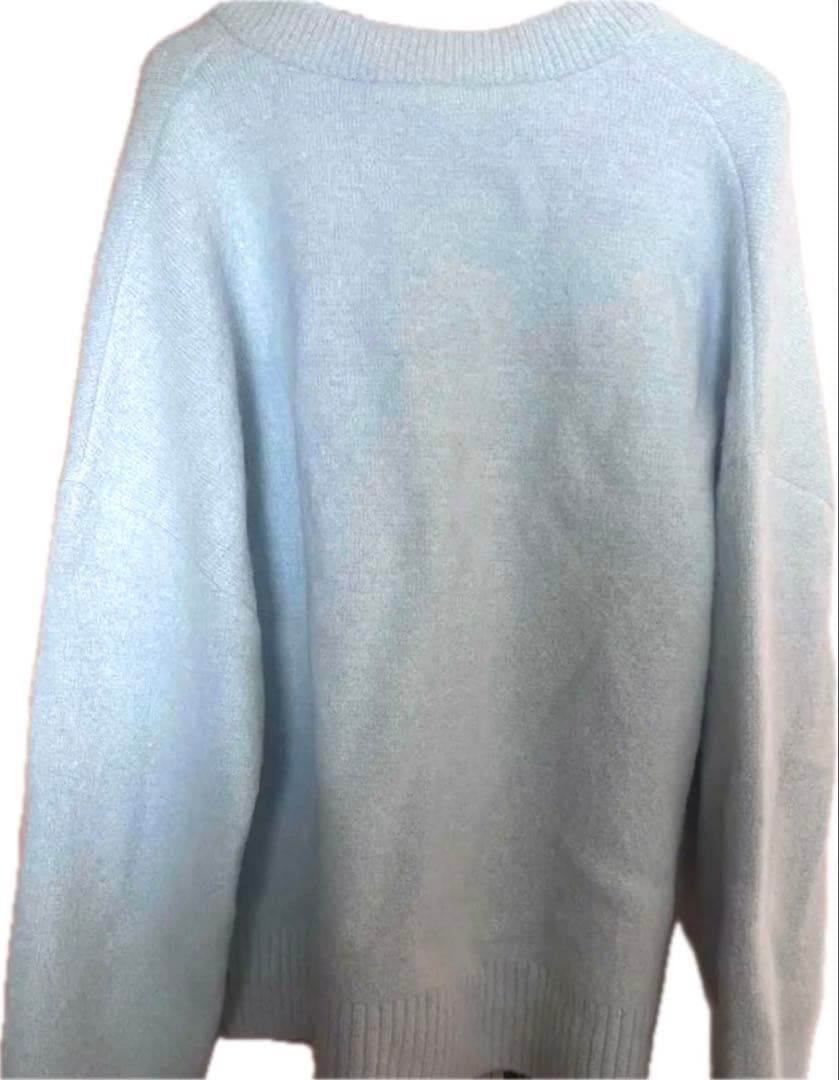 ami paris アミパリス　水色カーディガン