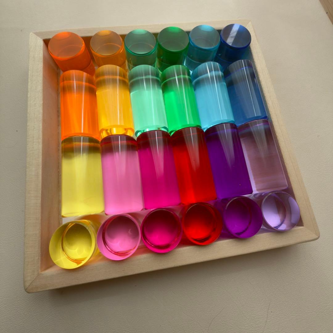 アクリル積み木　シリンダー