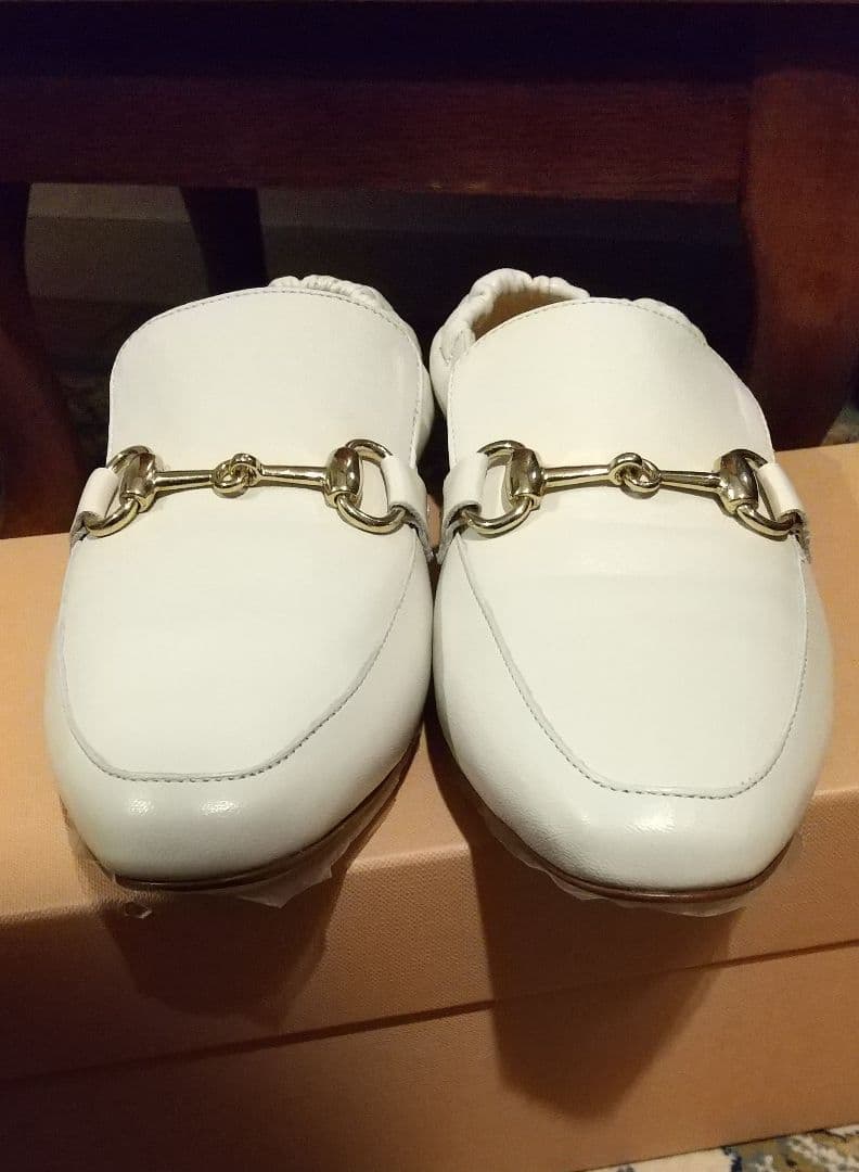 ファビオルスコーニ ビット フラットシューズ ローファー ホワイト