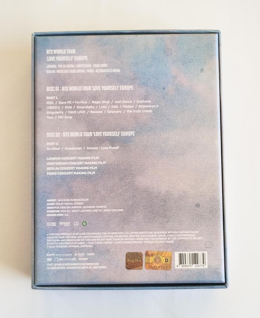 BTS ツアー LYS ヨーロッパ DVD（G152）