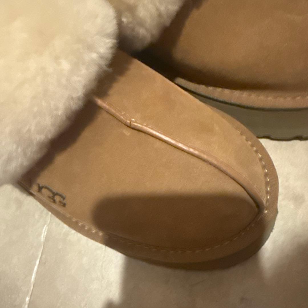 UGG disquetteブラウンスエードファームートン ブーツ スリッポン
