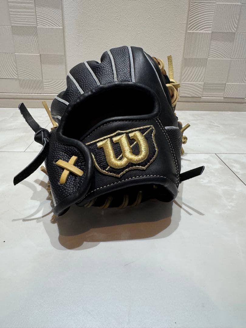 Wilson 軟式グローブ 黒/金