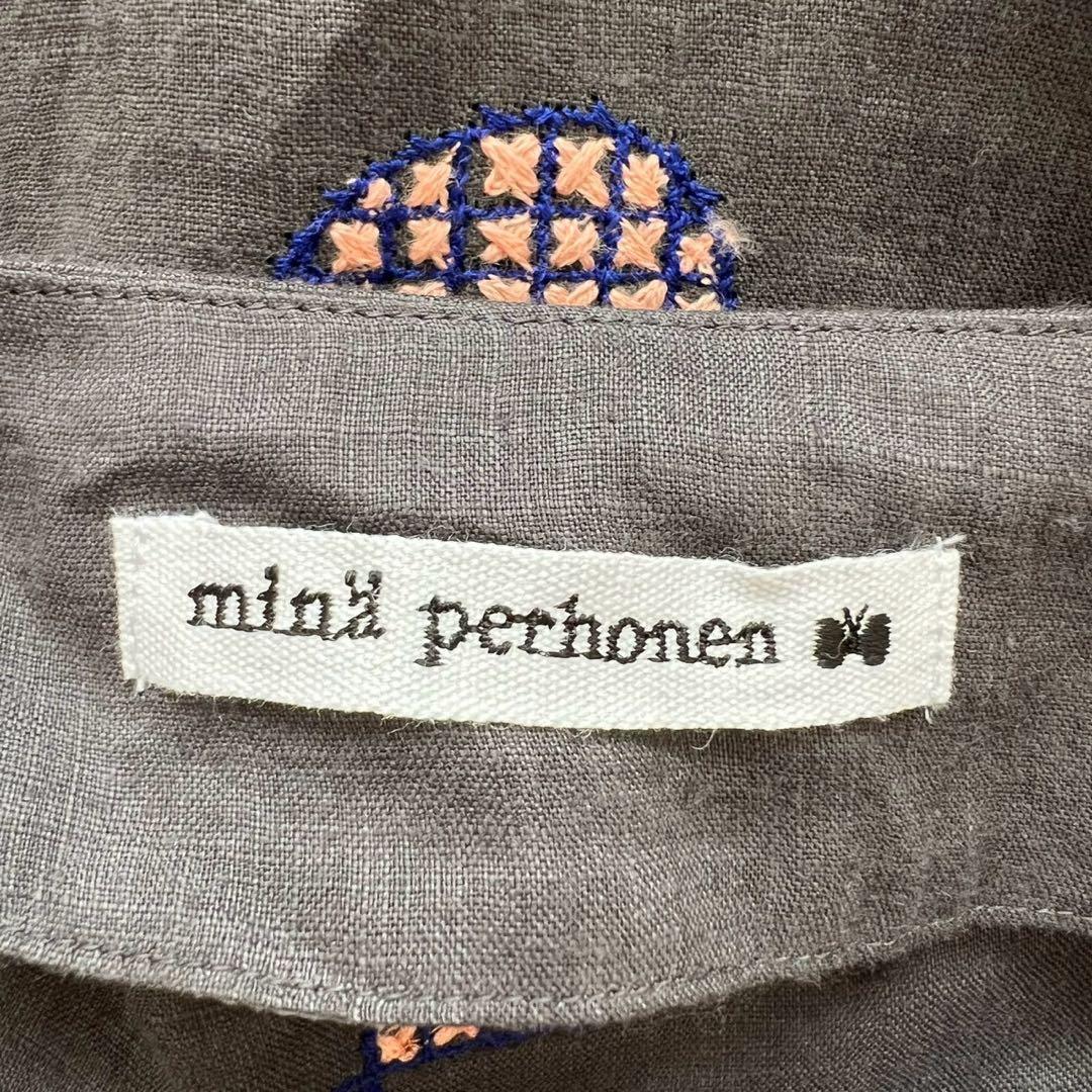 mina perhonen plover リネン ボウタイリボン付き ブラウス