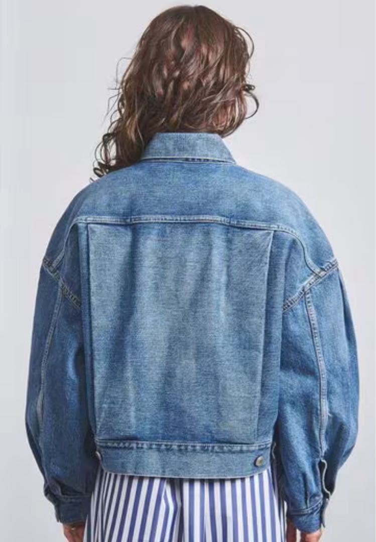 【新品未使用タグ付】HYKE バルーンスリーブデニムジャケット サイズ1