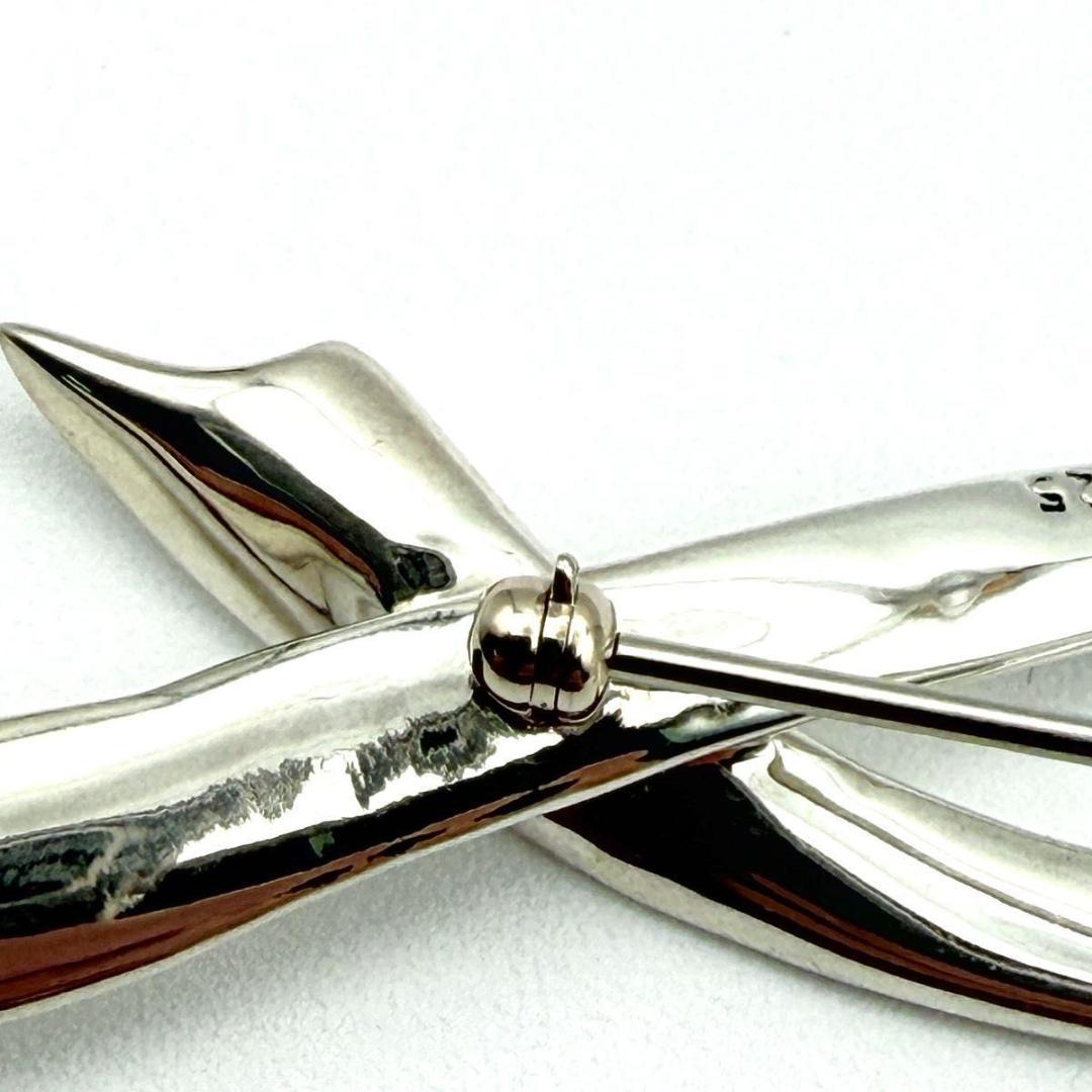 TIFFANY　ティファニー　リボン　ブローチ　ラージ　シルバー　Ag925
