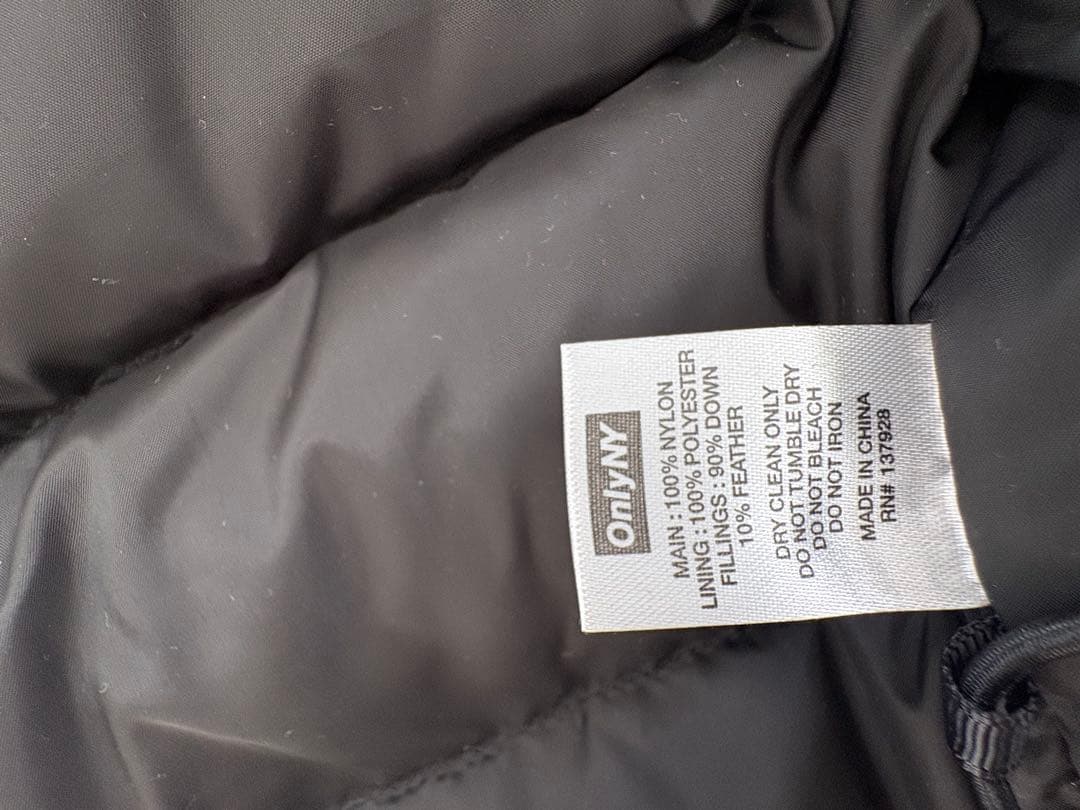 OnlyNY フード付きダウンジャケット オリーブドラブ