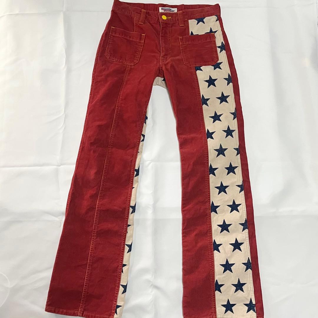 ヒステリックグラマー　コーデュロイ フレアパンツ　初期タグ y2k 星柄　90'