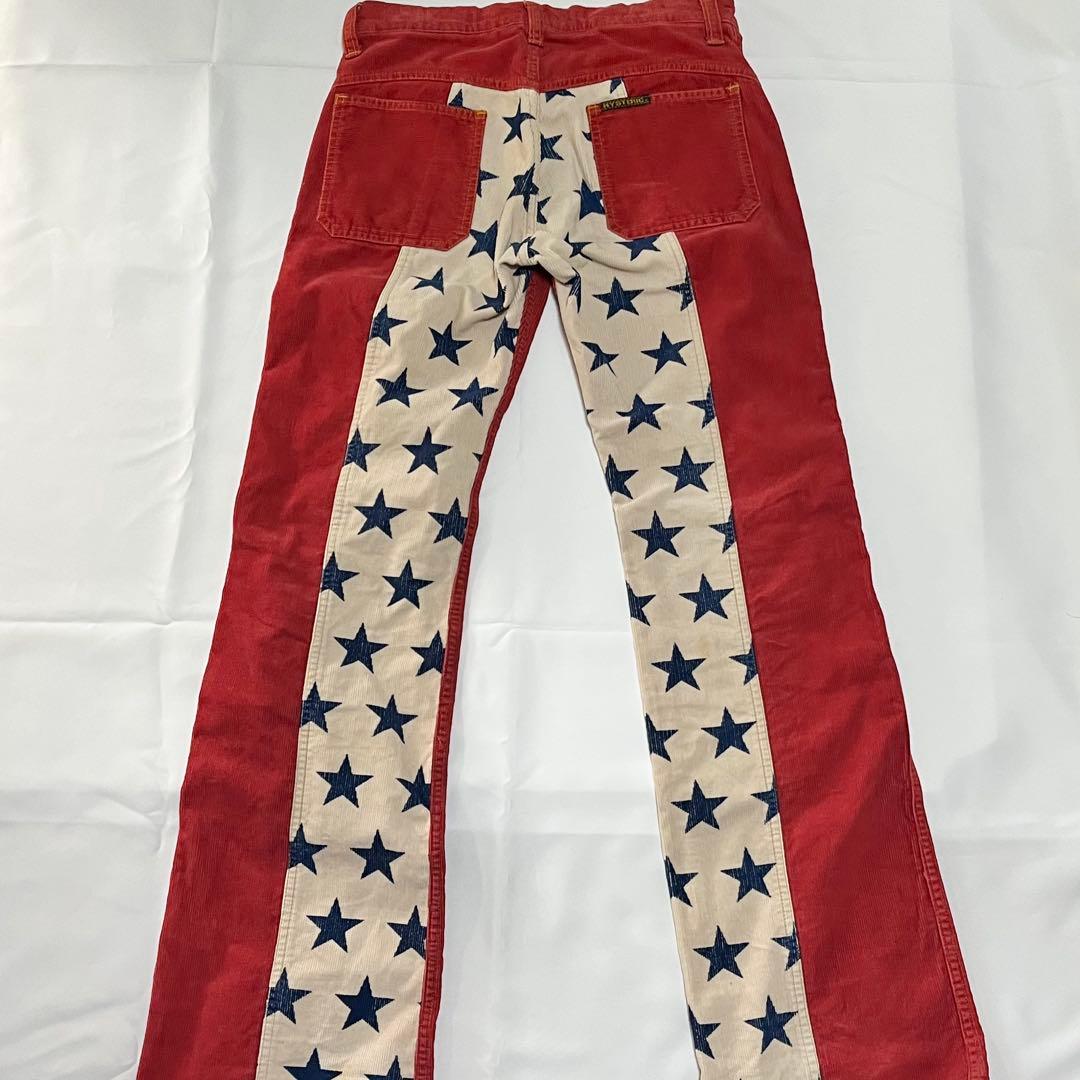 ヒステリックグラマー　コーデュロイ フレアパンツ　初期タグ y2k 星柄　90'