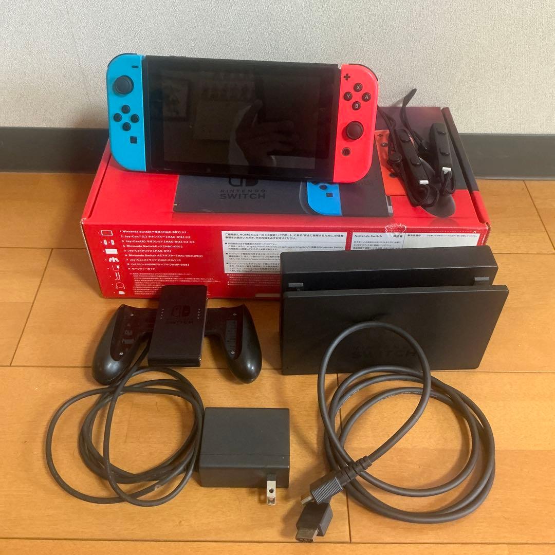 Nintendo Switch本体 バッテリー強化版・付属品完備・箱つき