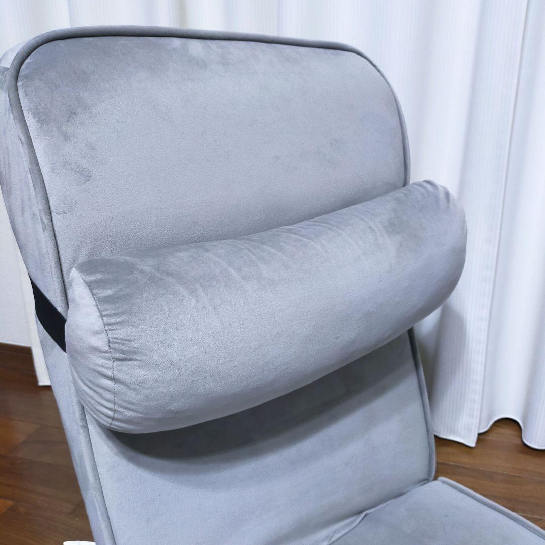 ゲーミング座椅子2 ベロア(GY)