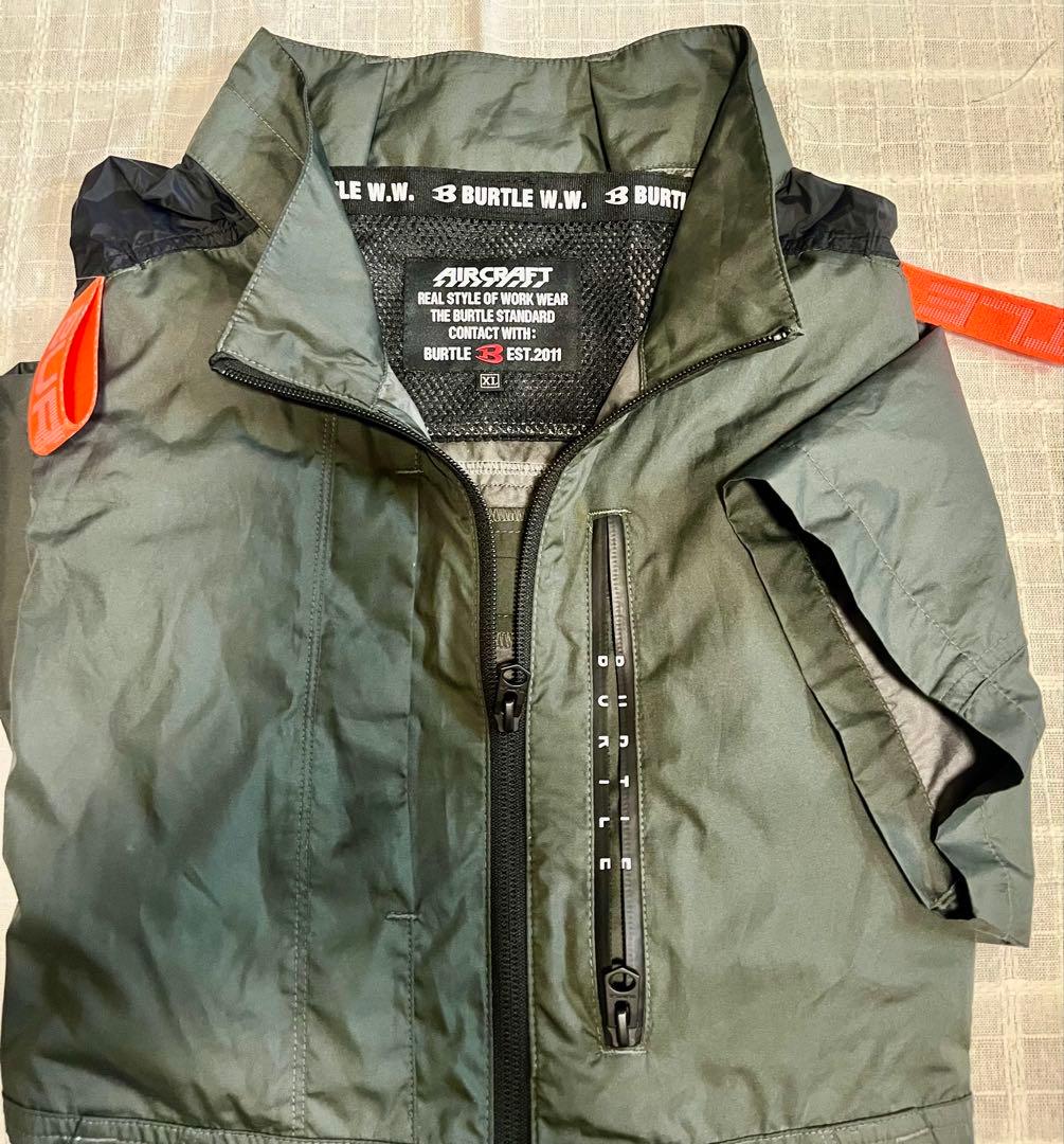 Burtle 空調服 ダークグリーン 2ファン付き　2023年　②