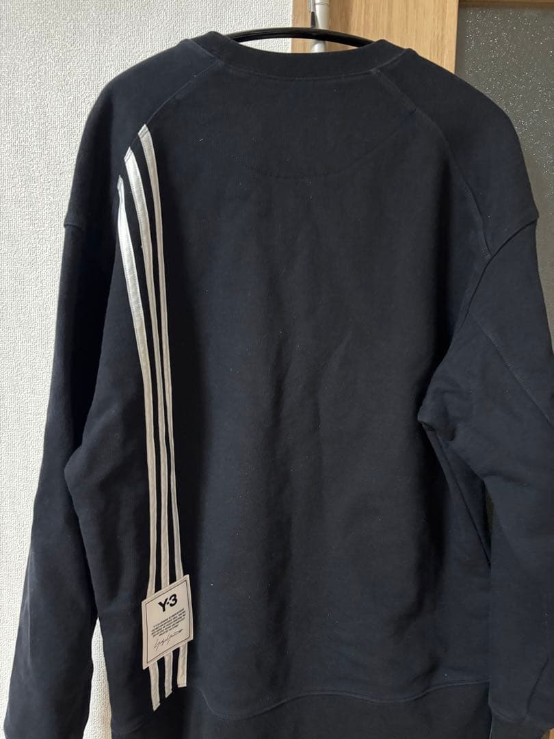 Y-3 ブラック スウェット トレーナー