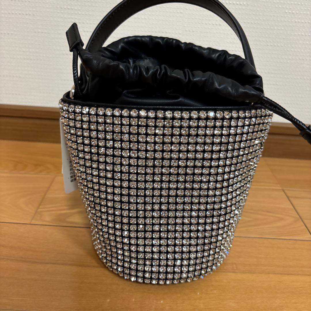 新品・未使用　ユナイテッドアローズ　ストーン装飾 バケットバッグ
