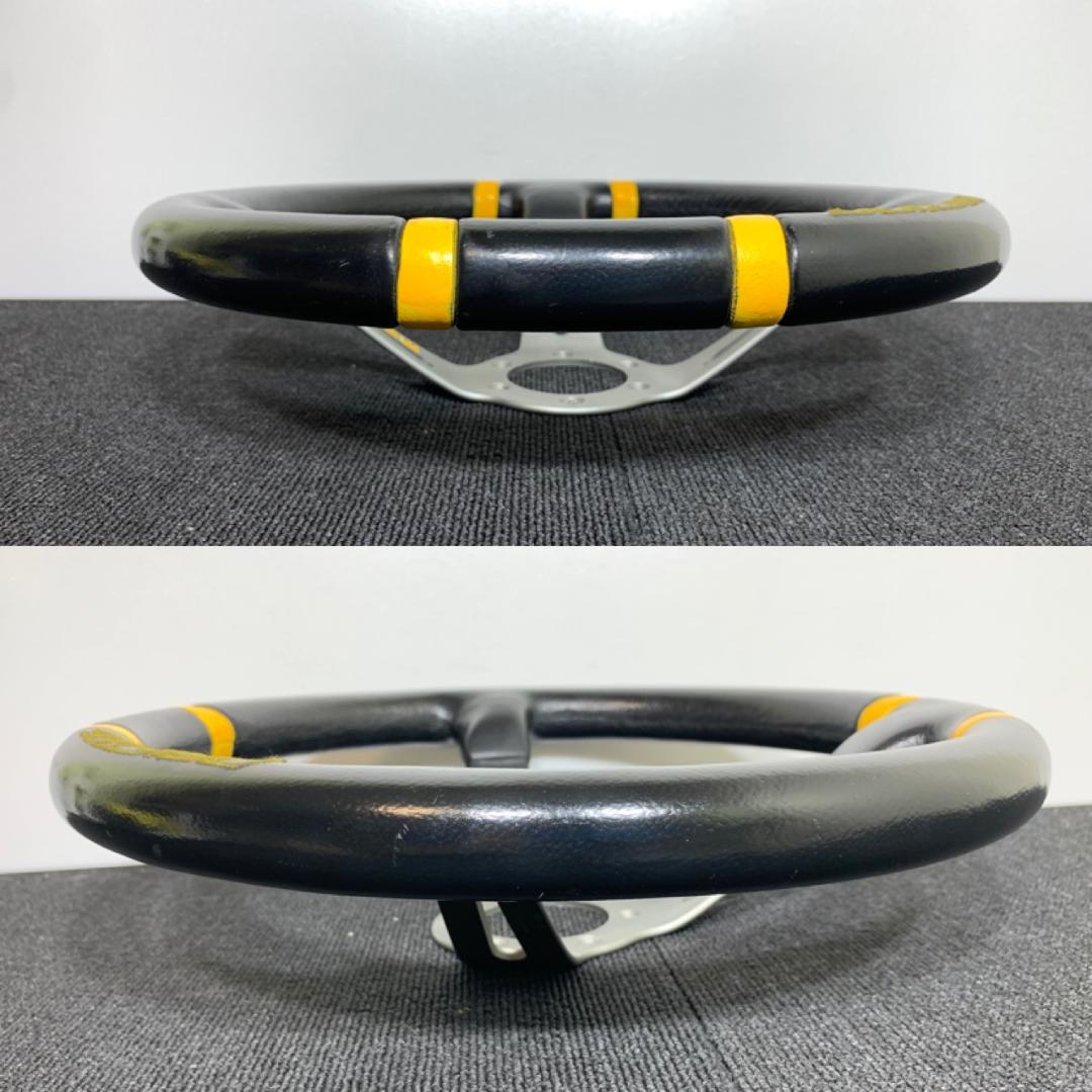 モモ ドリフティング 35パイ シルバースポーク ディープコーン 08年製 本物