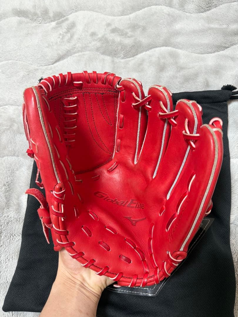 ミズノ グローバルエリート 一般軟式 グローブ グラブ 投手用 美品