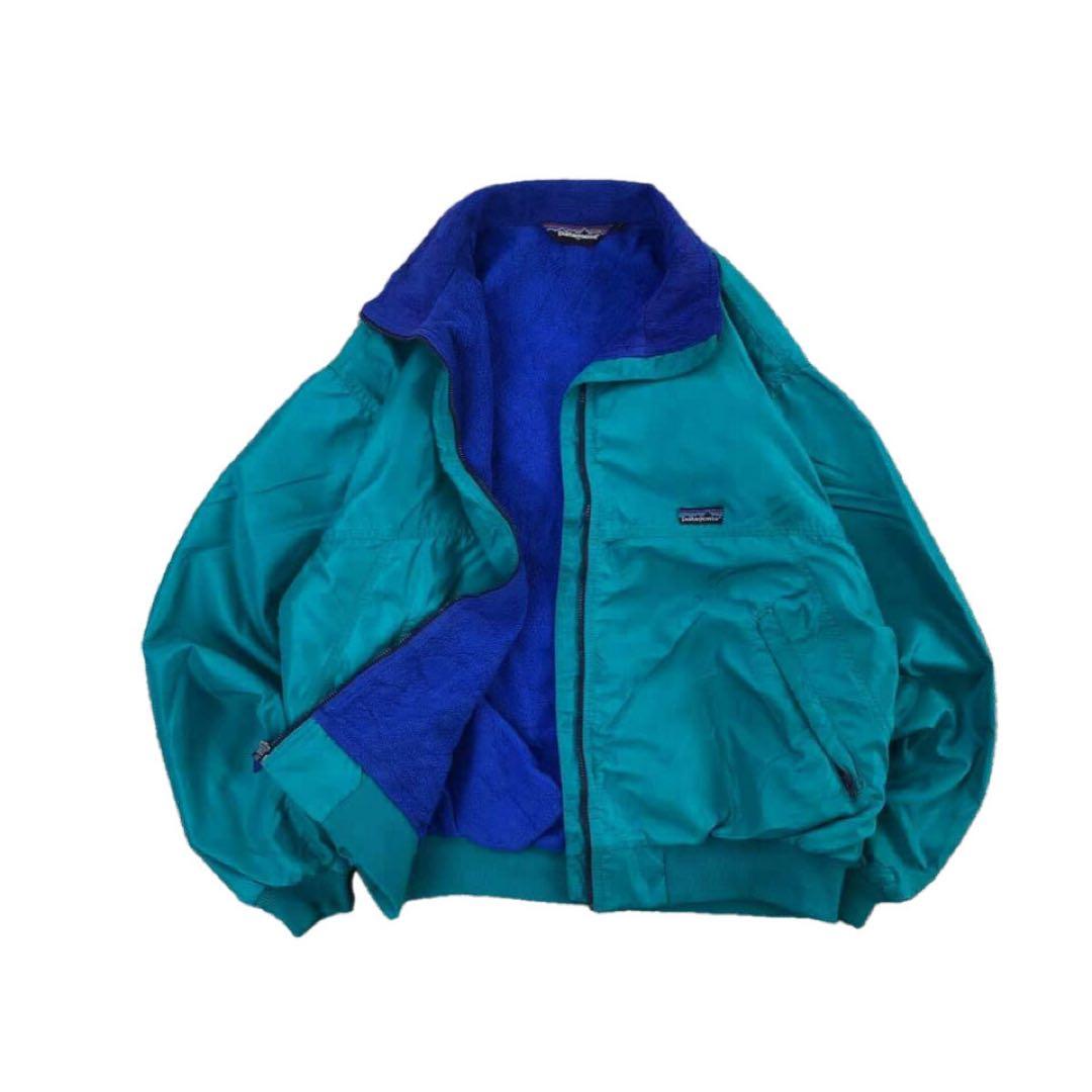 80s　patagonia　シェルドシンチラジャケット　USA製　L