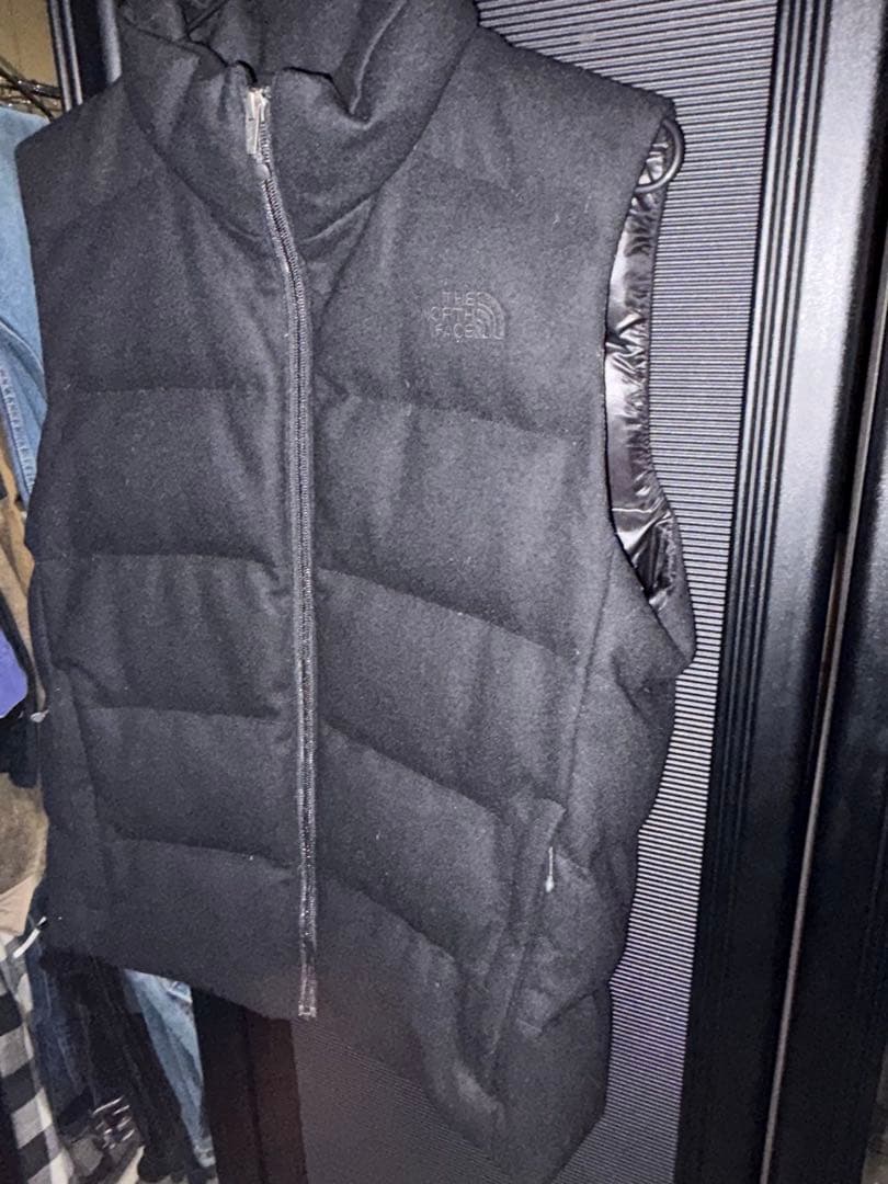 THE NORTH FACE ブラック ウールダウンベスト S