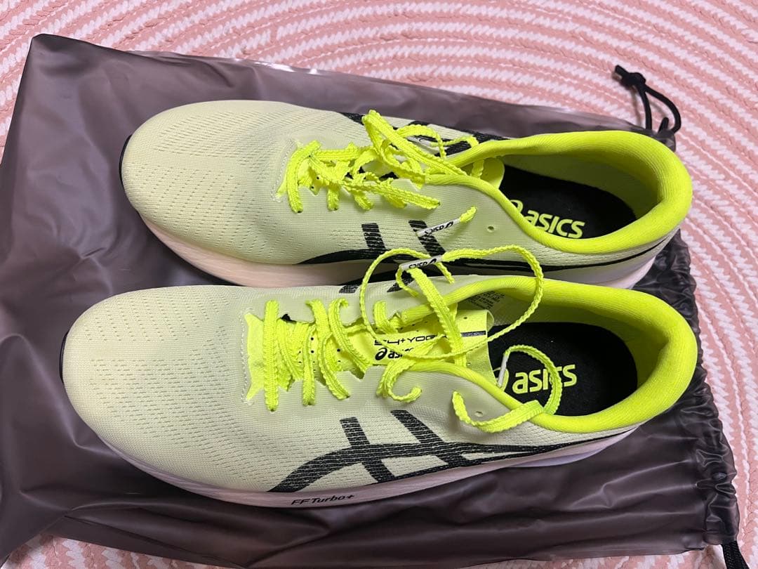 超美品アシックス　S4 yogiri 28cm ライムグリーン