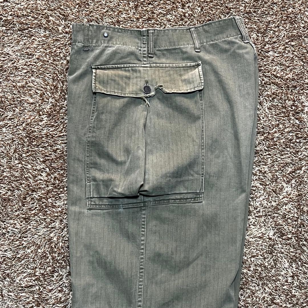 40S US ARMY 実物 M-43 HBT 2ポケット 13スター ボタン