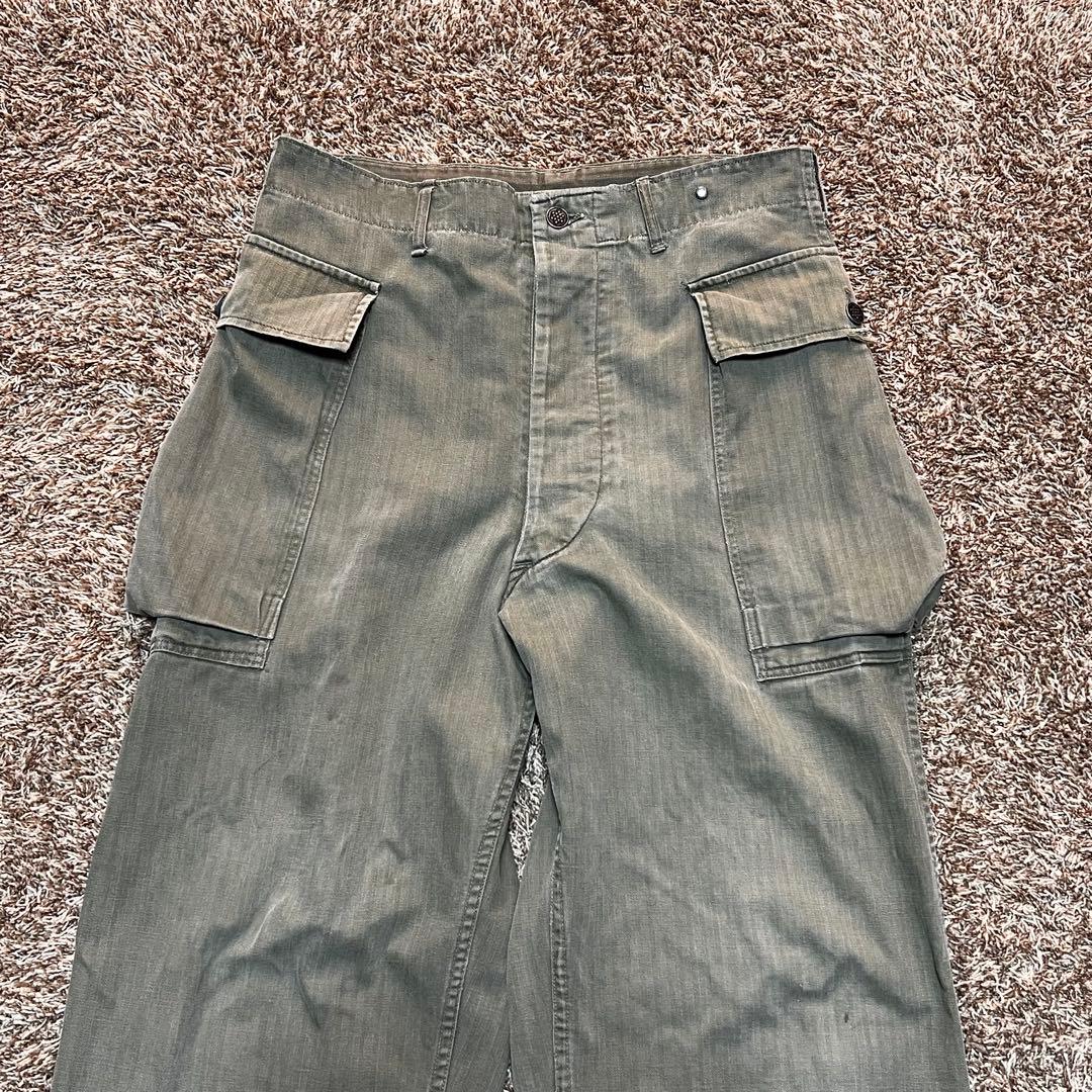 40S US ARMY 実物 M-43 HBT 2ポケット 13スター ボタン