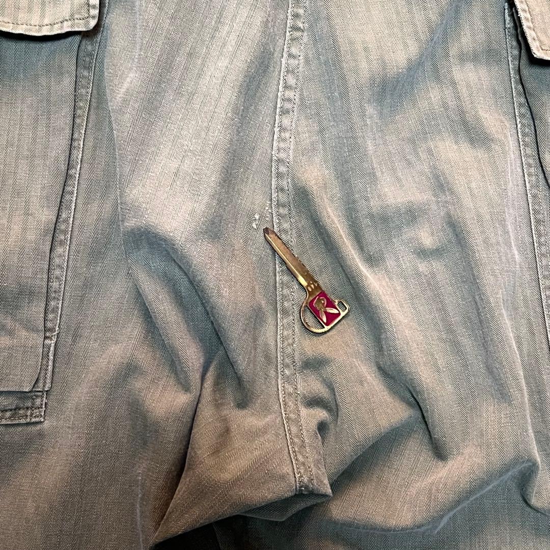 40S US ARMY 実物 M-43 HBT 2ポケット 13スター ボタン