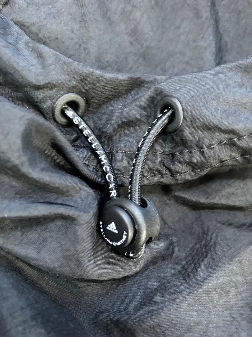 アディダス　ステラマッカートニー　パーカー　ロング　黒　M