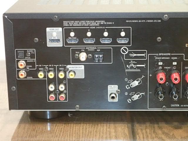 YAMAHA　AVアンプ　RX-V385　新品リモコン付き・快調・超美品