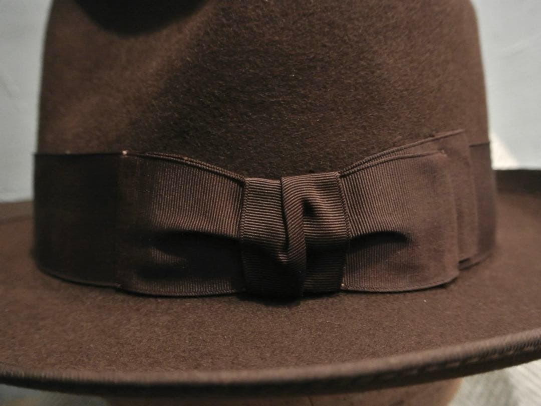 40s VINTAGE KNOX 7 1/4 ジョニーデップ ハット ブラウン